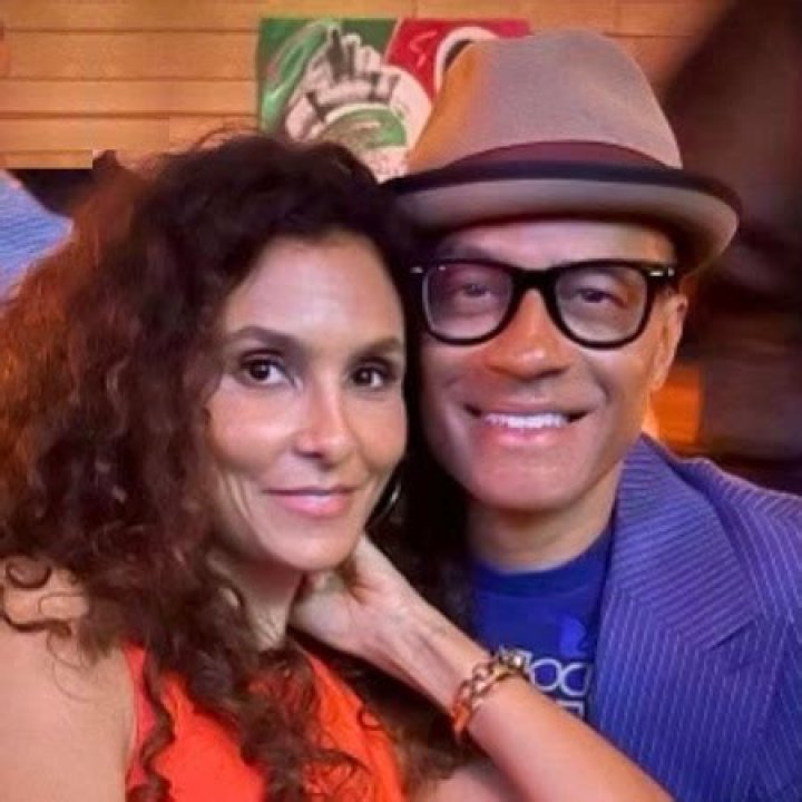 Manuela Testolini and her current husband Eric Ben&eacute;t on their date night.