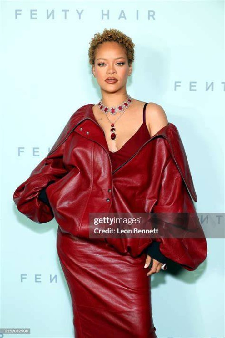 Rihanna attends the FENTY x PUMA sneaker launch party at NeueHouse Los Angeles on December 18, 2023 in Hollywood, California.