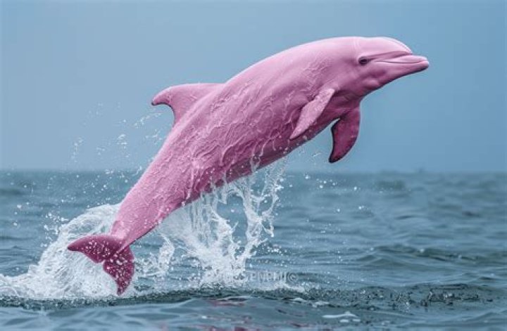 Swim with pink dolphins